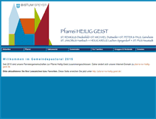 Tablet Screenshot of pfarreiengemeinschaft-geinsheim.de